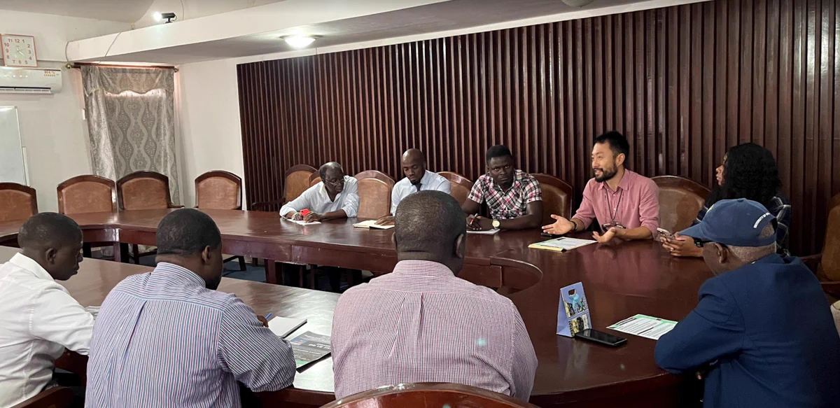 Dr Tao meeting with academic leaders in Sierra Leone