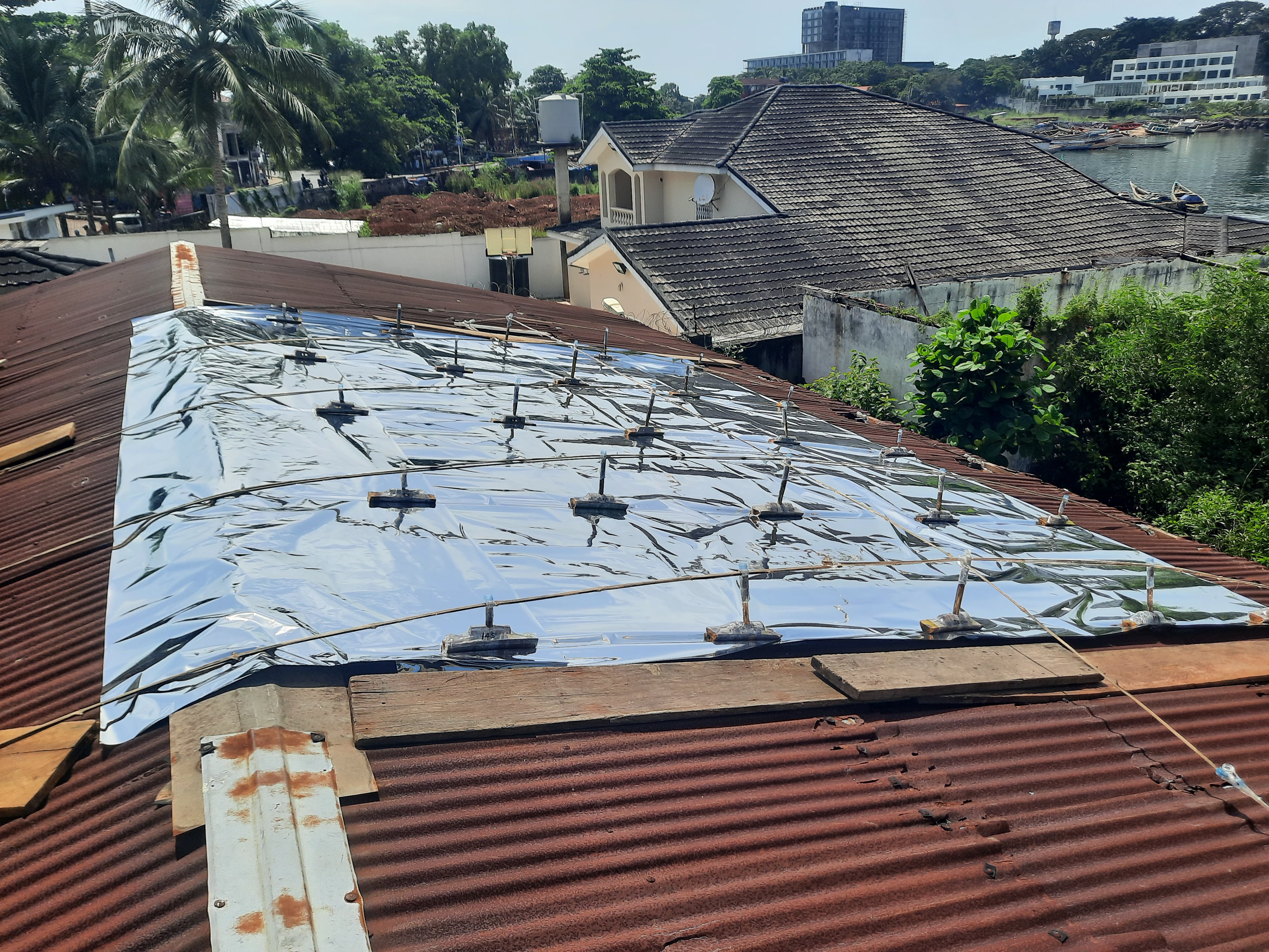 Clamp roof mounting system