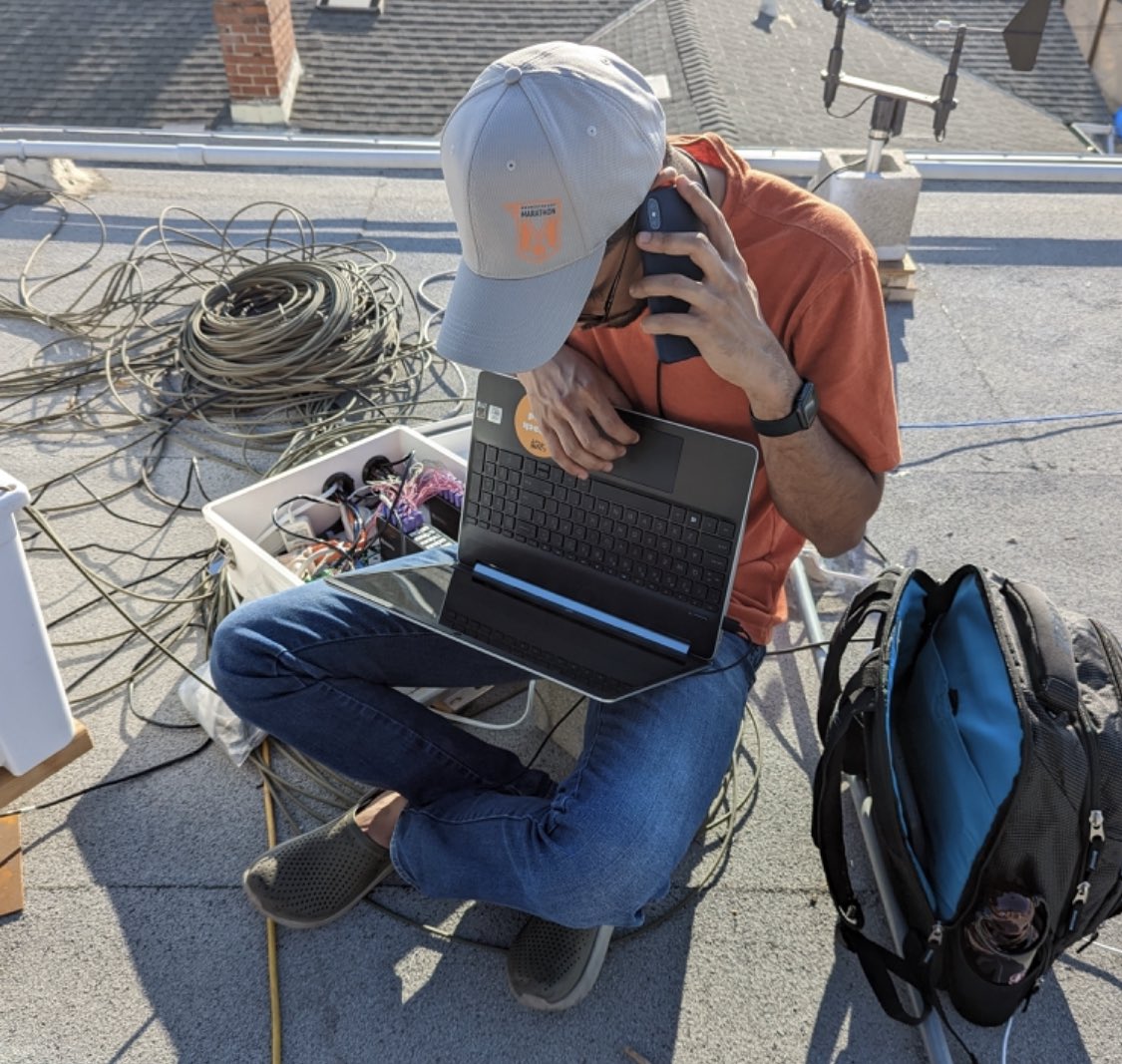 Rooftop instrumentation setup