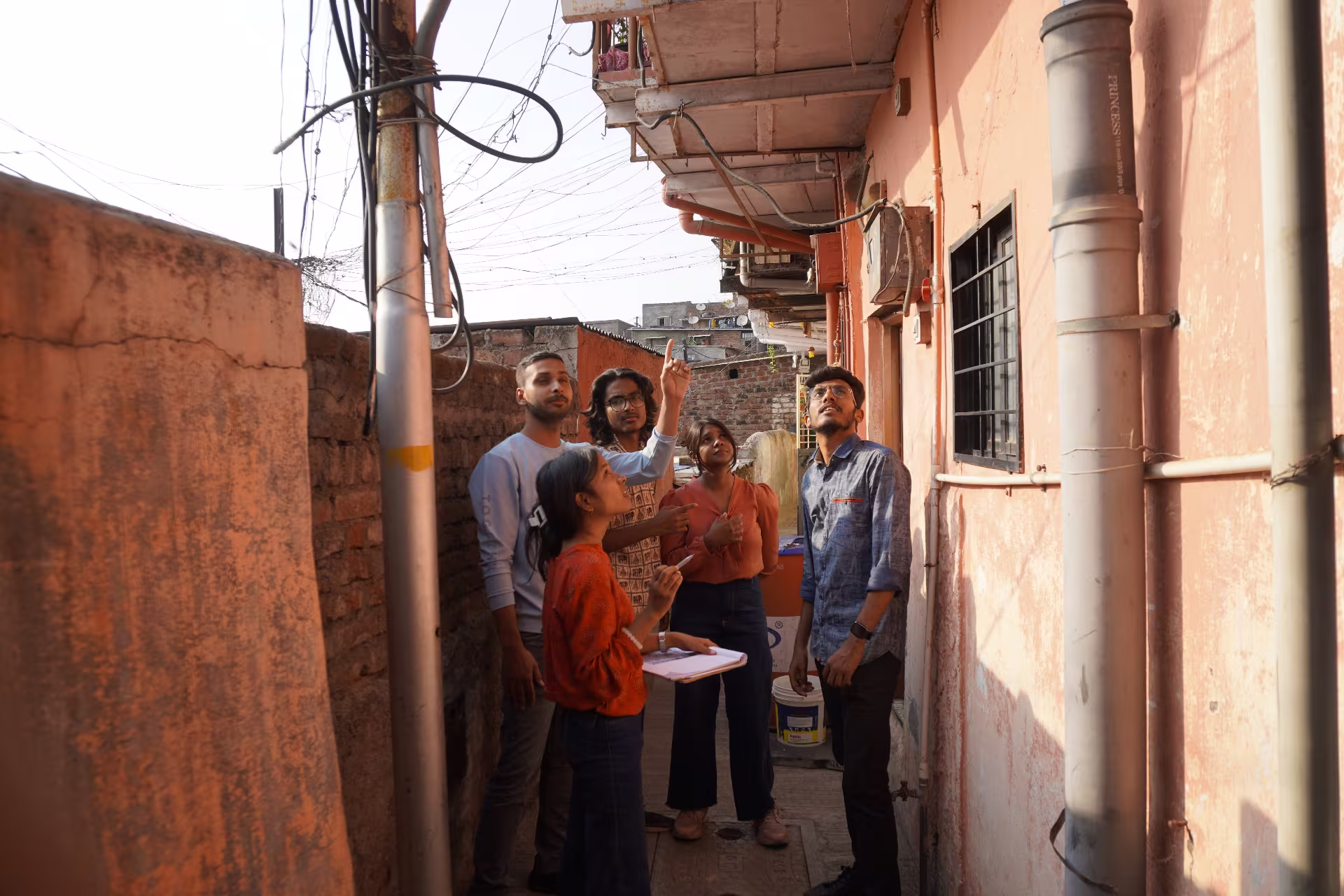 MEER team surveying homes with residents in Pune