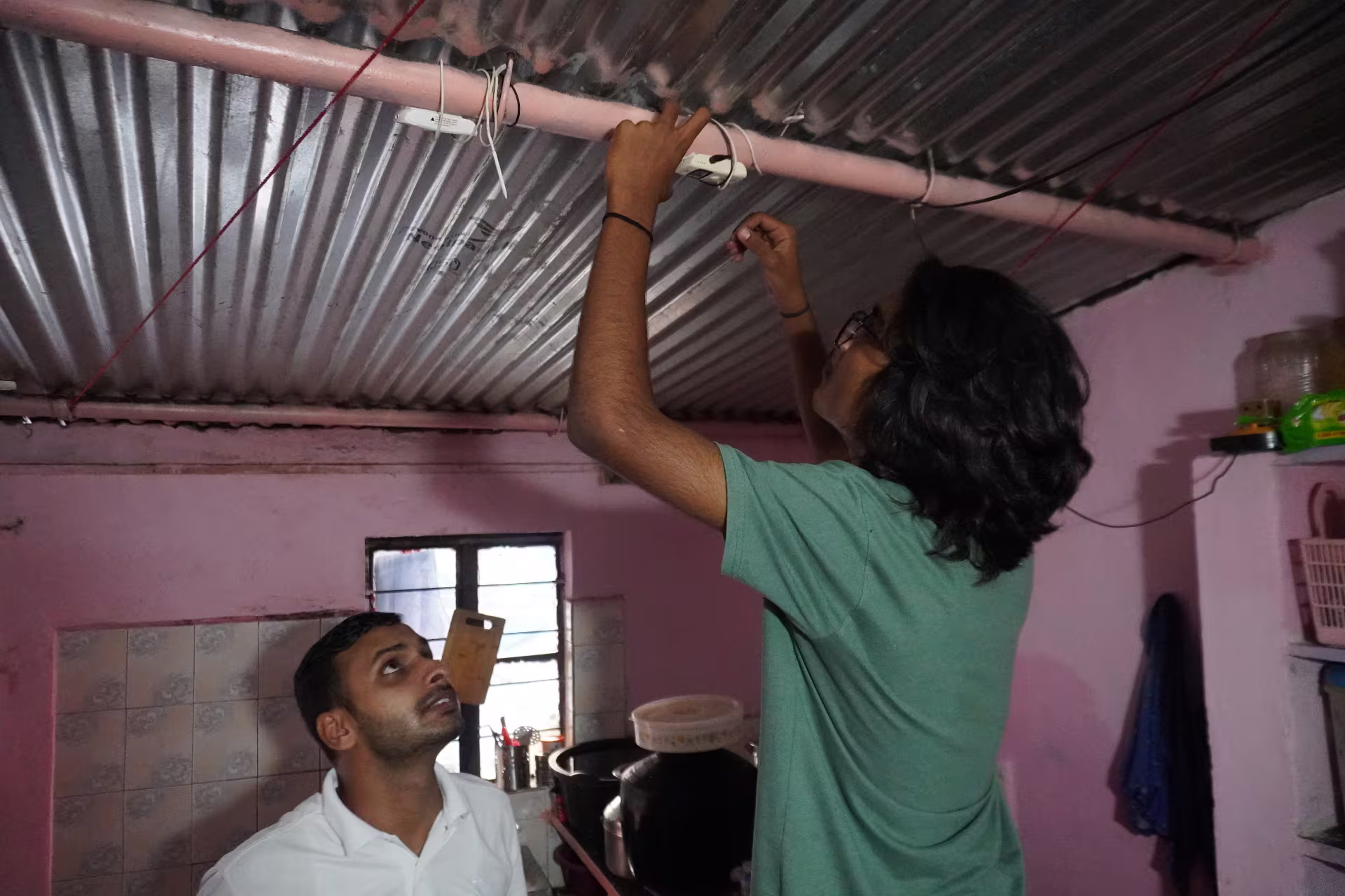 Indoor sensor installation in a home in Pune