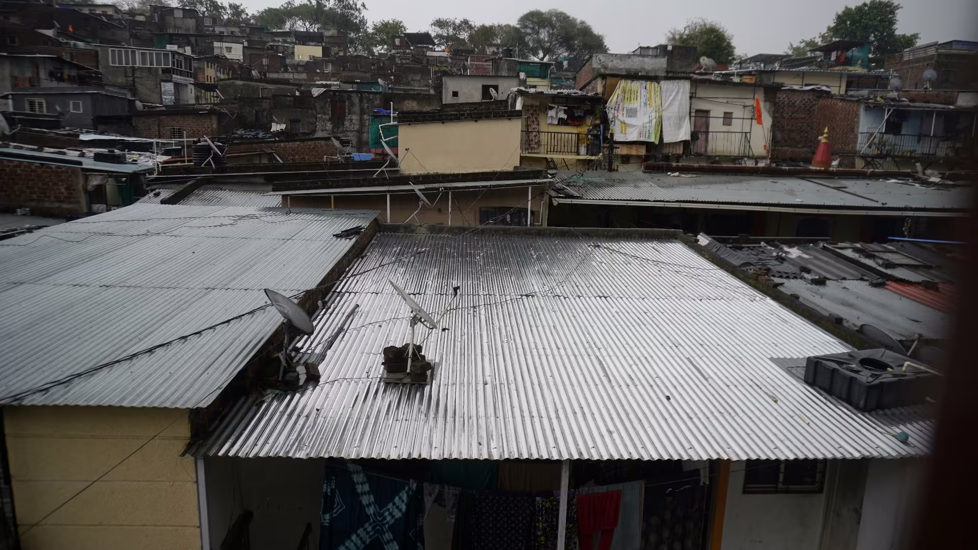 Completed reflective rooftop installation in Pune, India