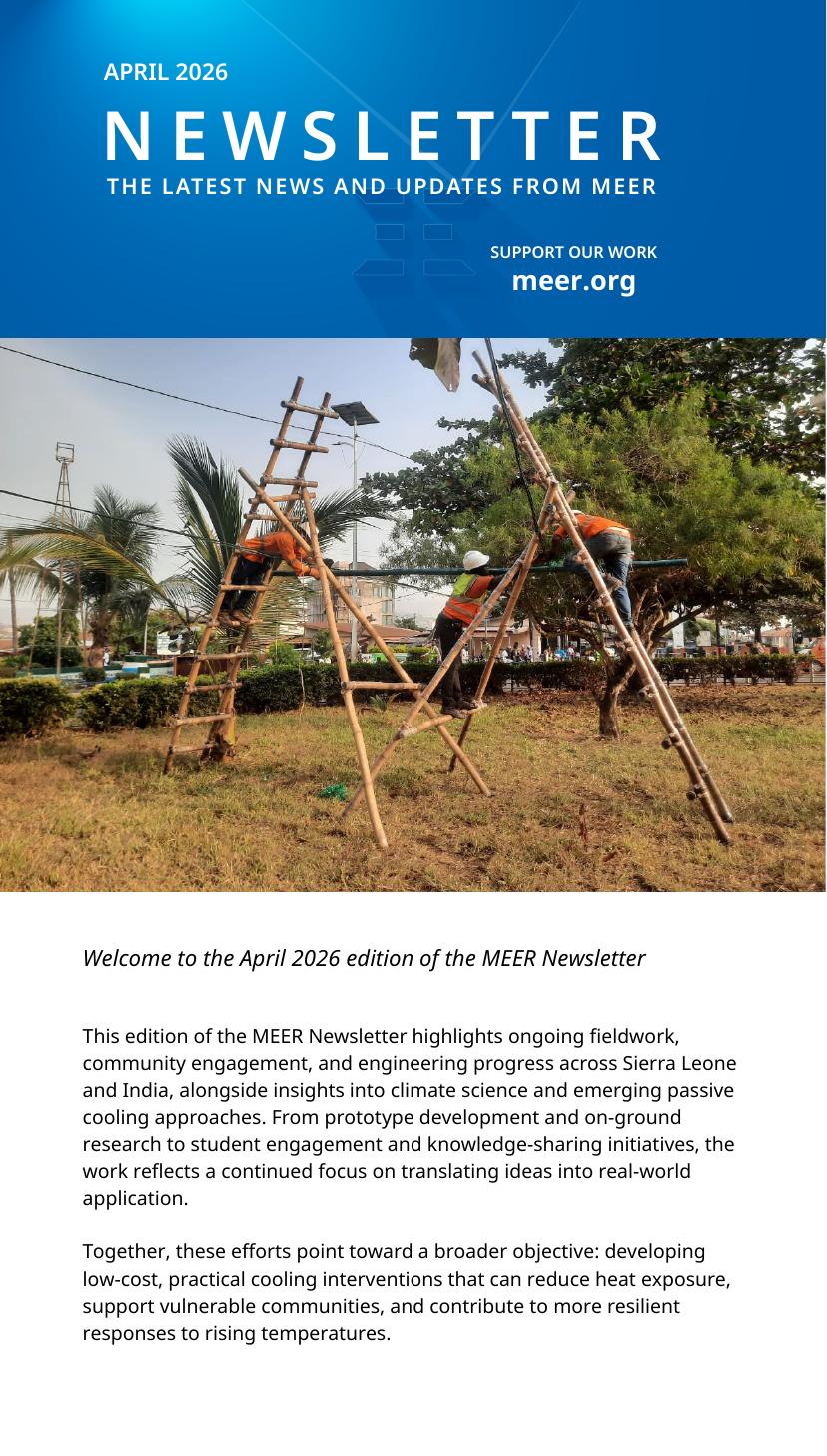 Newsletter April 2026