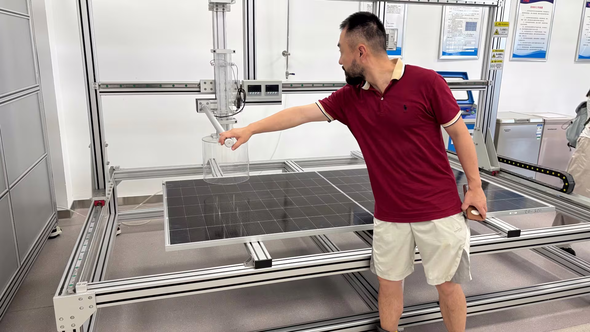 MEER laboratory in China preparing reflective surfaces for evaluation