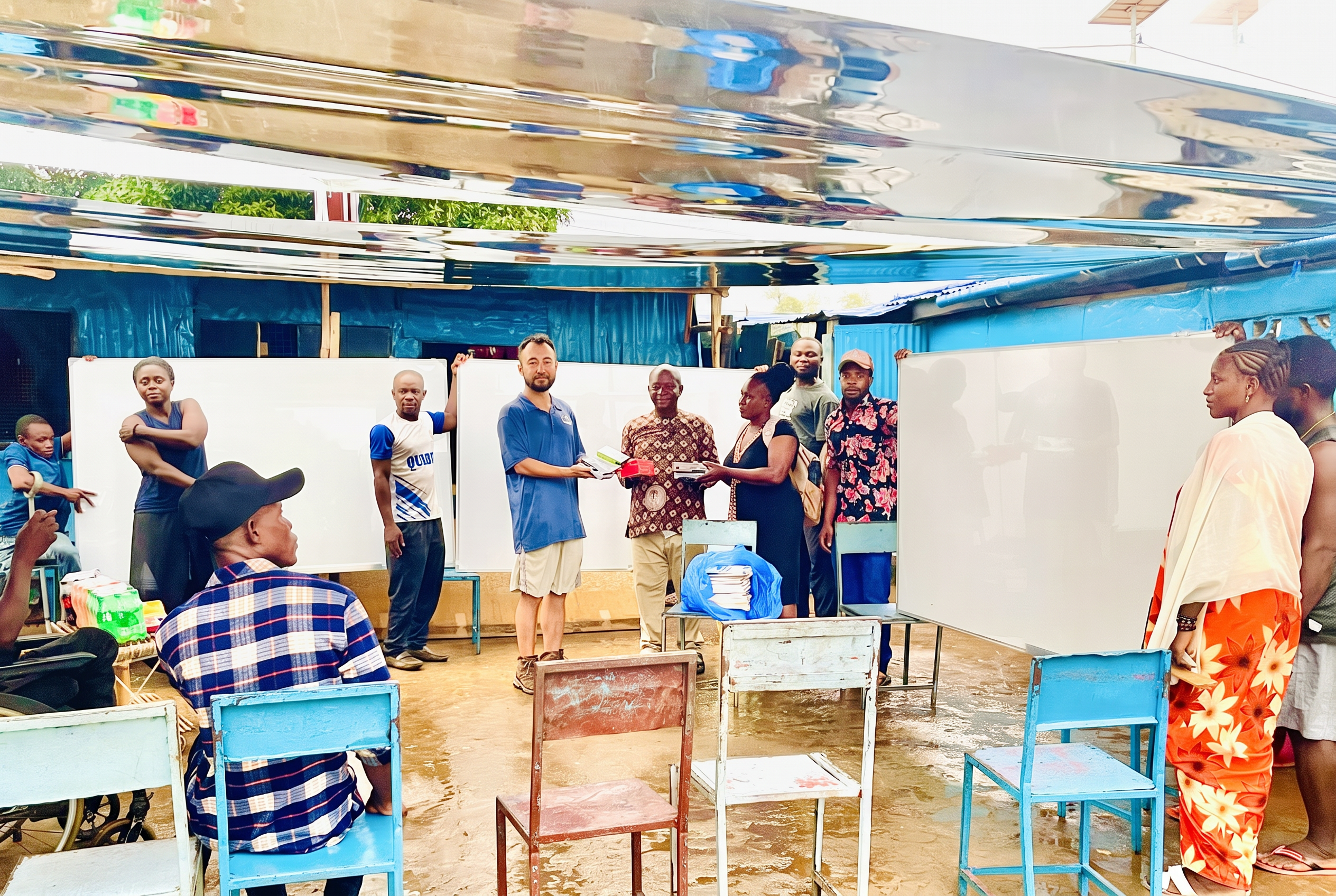 MEER Presents Educational Resources to Partner School in Sierra Leone